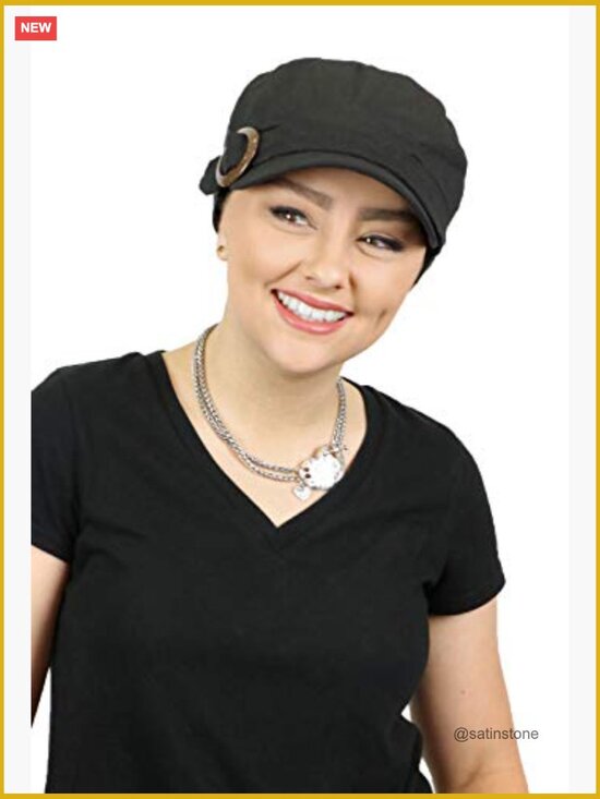 Newsboy Cadet Hat Full Coverage Chemo Cap UPF 50+ Sun Protection main image 6